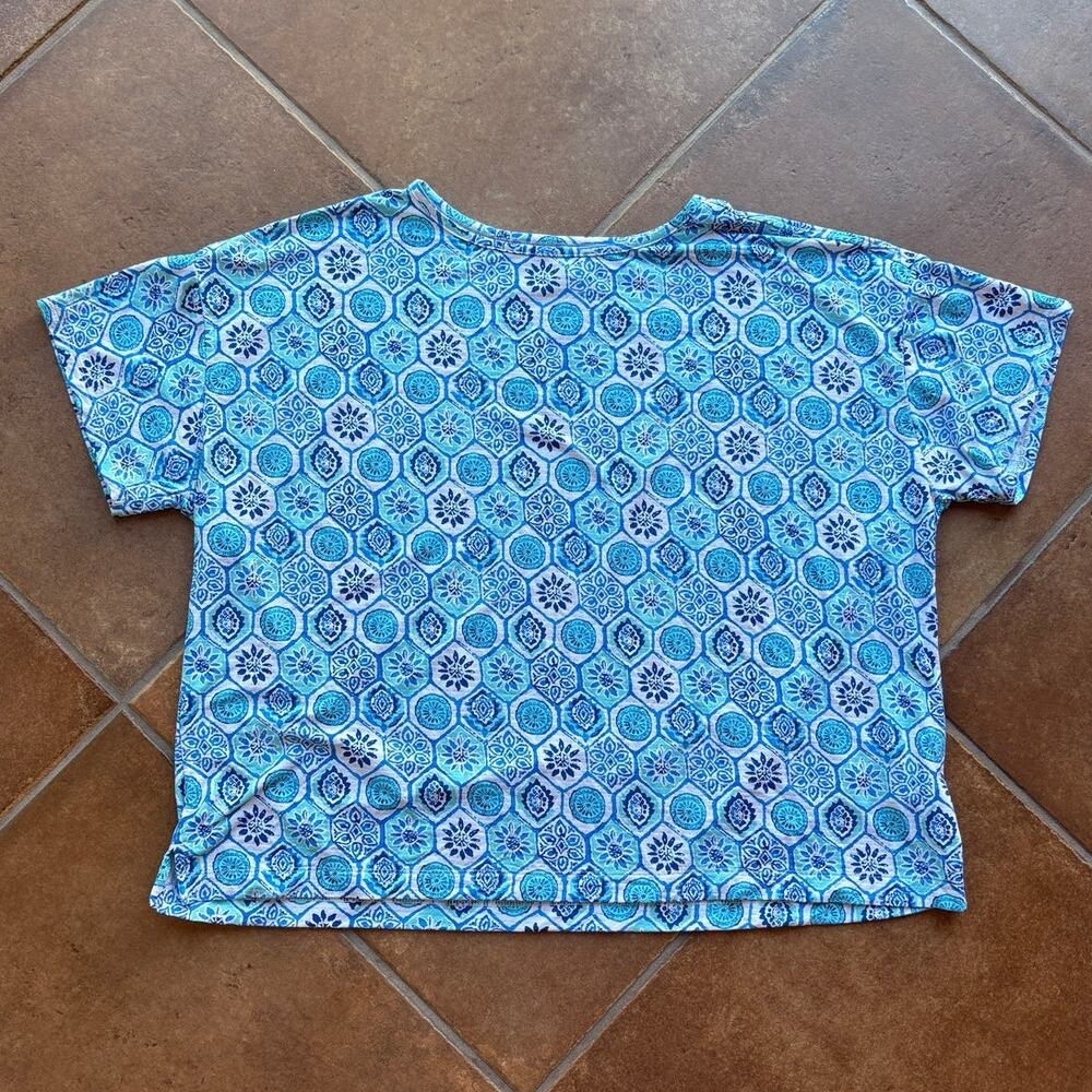 IBKUL Performance T Shirt with Sun Protection, More...Blue Mosaic Print size XXL - Picture 8 of 8